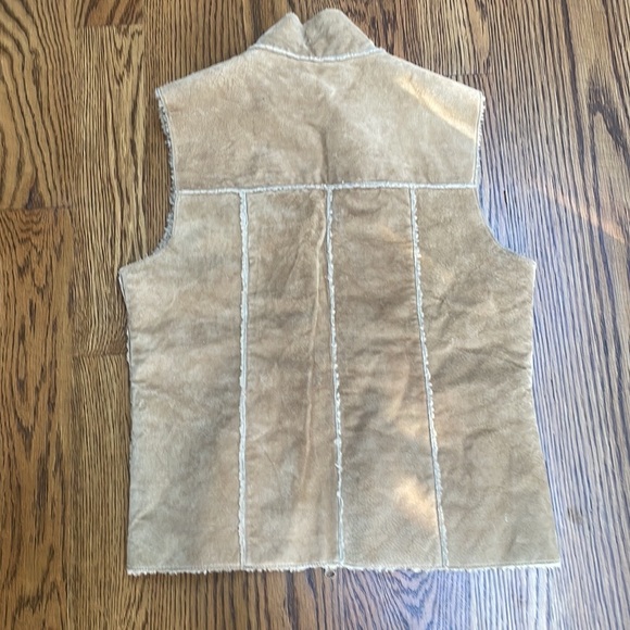 Vintage Suede Vest with Shearling Lining - Picture 5 of 8